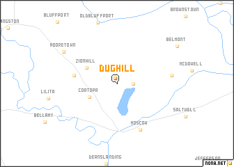map of Dug Hill