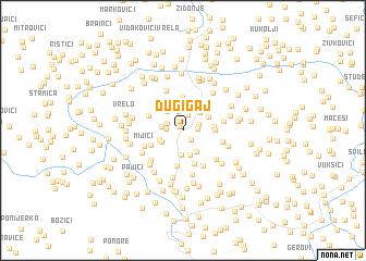 map of Dugi Gaj