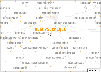 map of Dugny-sur-Meuse