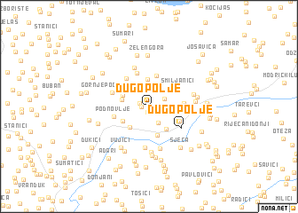 map of Dugo Polje