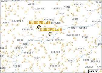 map of Dugo Polje