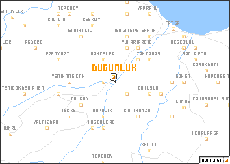 map of Düğünlük