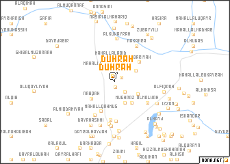 map of Duḩrah