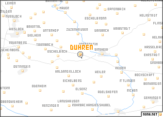 map of Dühren