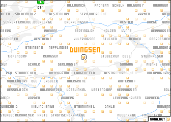 map of Düingsen