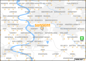 map of Duissern