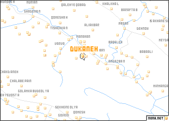 map of Dūkāneh