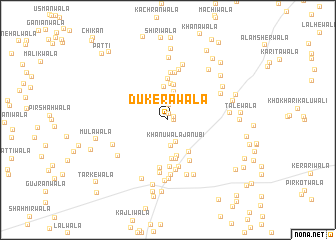 map of Dukerāwāla