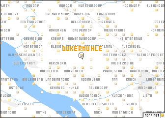 map of Dükermühle