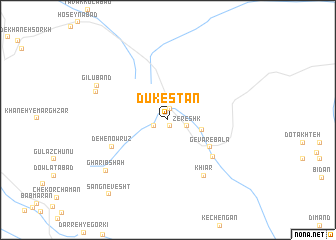 map of Dūkestān