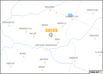 map of Dukes