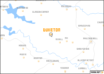 map of Duketon