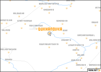 map of Dukhanovka