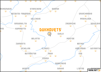 map of Dukhovets