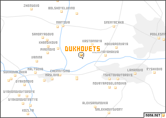 map of Dukhovets