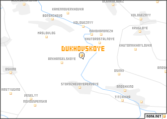 map of Dukhovskoye