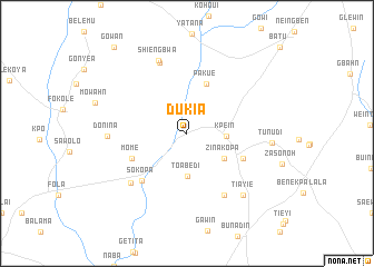 map of Dukia