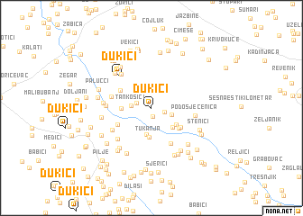 map of Dukići