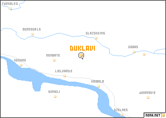 map of Duklāvi