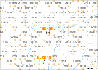 map of Dukono