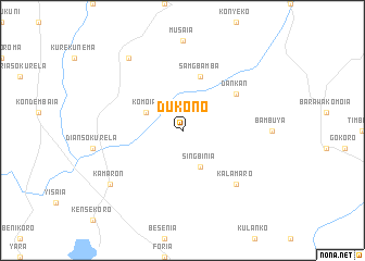 map of Dukono