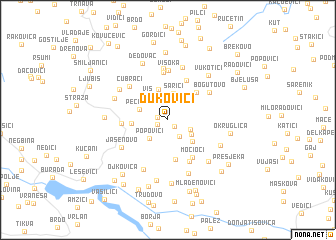 map of Dukovići