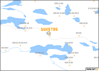 map of Dūkštas