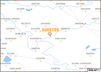 map of Dūkštos