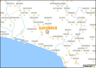 map of Dukubaka