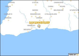 map of Dukuhhandap