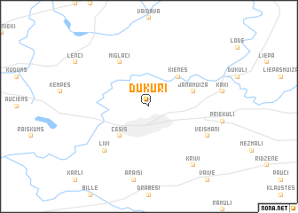 map of Duķuri