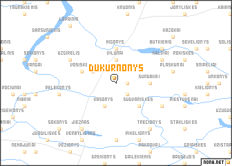 map of Dukurnonys