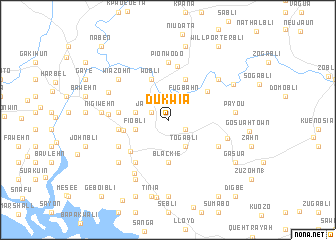 map of Dukwia