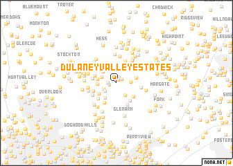 map of Dulaney Valley Estates