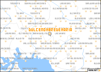 map of Dulce Nombre de María