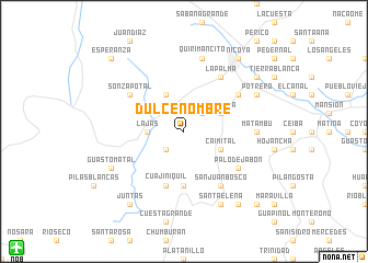 map of Dulce Nombre