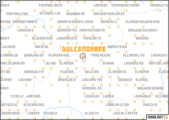 map of Dulce Nombre