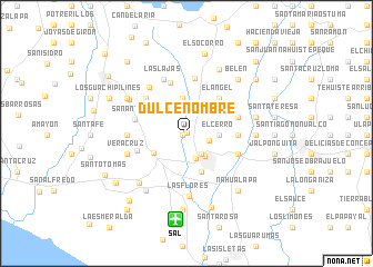 map of Dulce Nombre