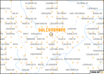 map of Dulce Nombre