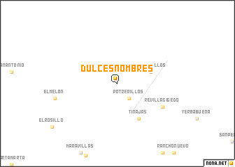 map of Dulces Nombres