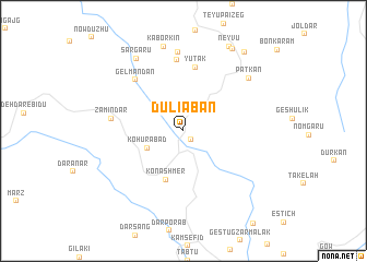 map of Dūlīābān