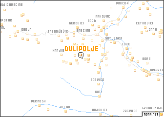 map of Dulipolje