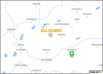 map of Dulirgaon