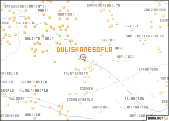 map of Dūlīskān-e Soflá