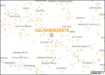 map of Dūlīskān-e Vosţá