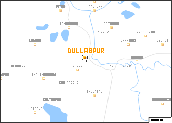 map of Dullabpur