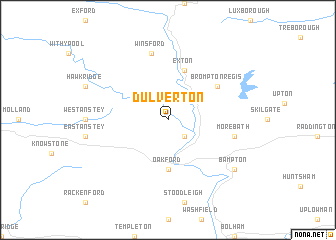 map of Dulverton