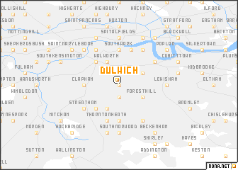 map of Dulwich