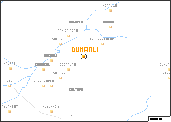 map of Dumanlı