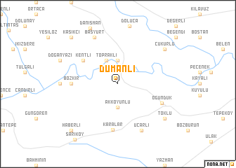 map of Dumanlı